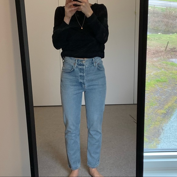 NWT Agolde Riley Straight Crop Jeans - Picture 7 of 7